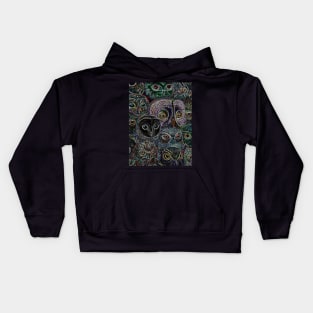 NEON OWLS Kids Hoodie